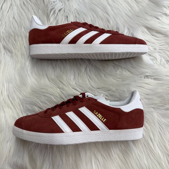Adidas Gazelle Preloved Ruby White Gold Metallic Mens Shoes JH5386 NEW Sz 8.5 main image 5